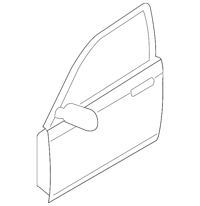 TDY1-59-02XM Деталь DOOR SHELL, LEFT