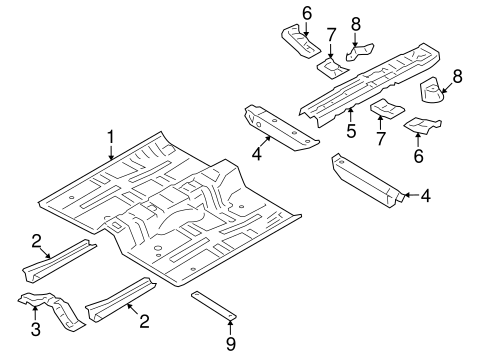 Elantra FLOOR & RAILS
