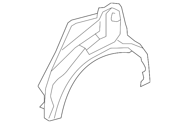 61631-02110 Деталь OUTER WHEELHOUSE, RIGHT