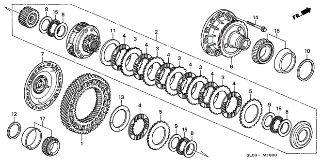 NSX 6MT DIFFERENTIAL GEAR