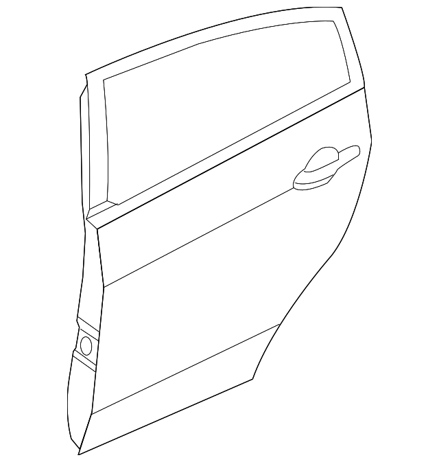 77003-1W020 Деталь DOOR SHELL, LEFT