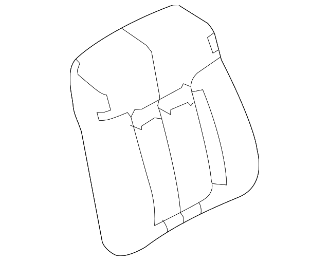 9L3Z-1564416-CA Деталь SEAT BACK COVER, RIGHT