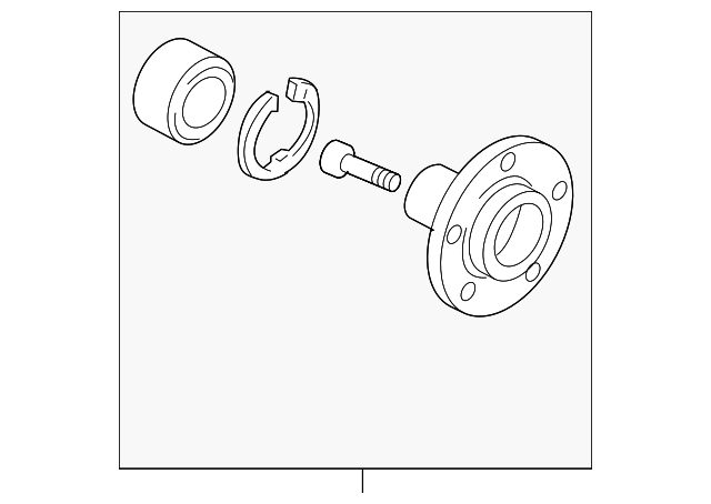 BP4K-33-15XB Деталь HUB & BEARING, LEFT