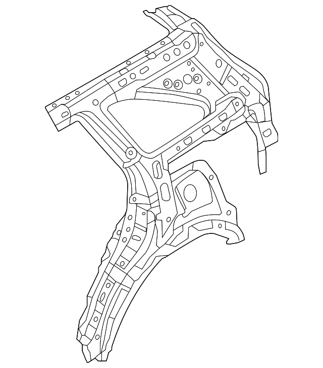 71601-C6000 Деталь INNER QTR PANEL