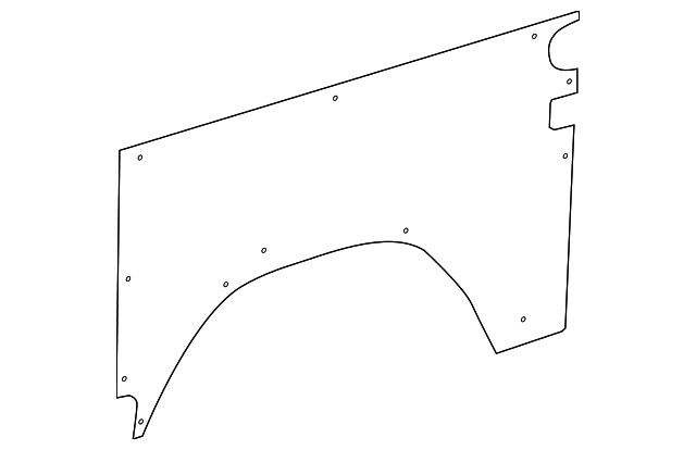 9066928002 Деталь WHEELHOUSE TRIM, LEFT