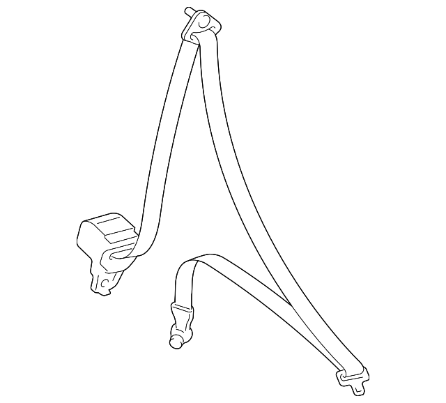 BRYE57L9072 Деталь FRONT BELT ASSY, LEFT