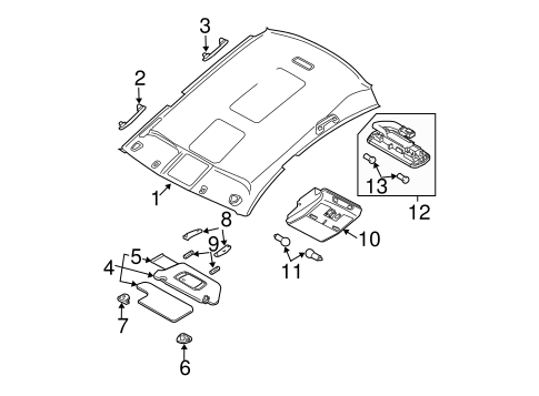 Maxima INTERIOR TRIM - ROOF 2