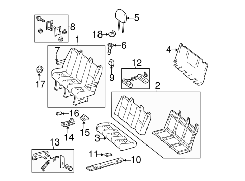 Sprinter 3500 REAR SEAT COMPONENTS