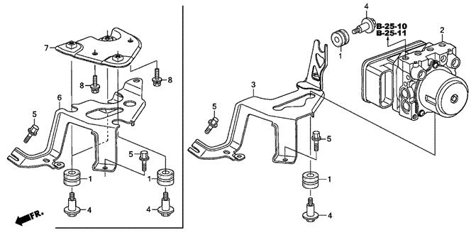 CHASSIS/ABS MODULATOR for 2006 Honda CIVIC SEDAN #1
