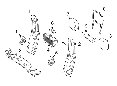 E550 ROLL BAR & HEADREST ASSEMBLY