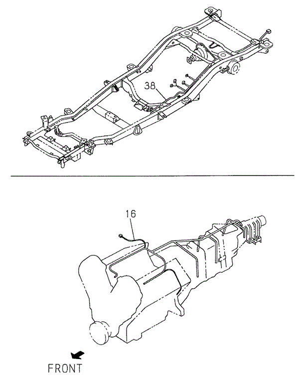 ELECTRICAL / EXHAUST / HEATER / FUEL/WIRING HARNESS (FR:9909) (3) for 2000 Honda PASSPORT #1