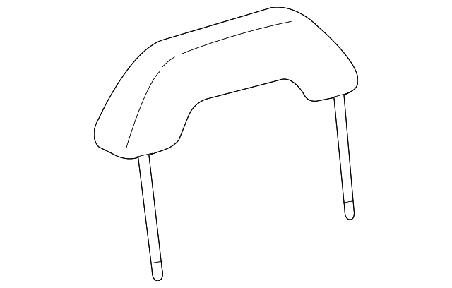 12548744 Деталь HEADREST, RIGHT