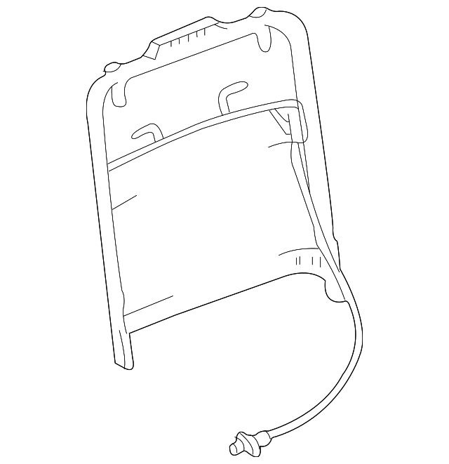 12377509 SEAT BACK FRAME, LEFT