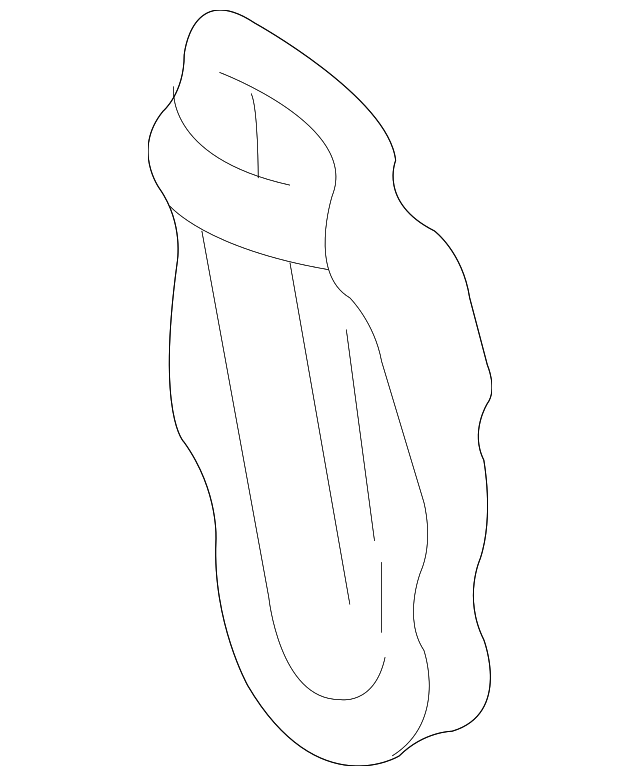 12548777 Деталь RECLINE COVER, RIGHT