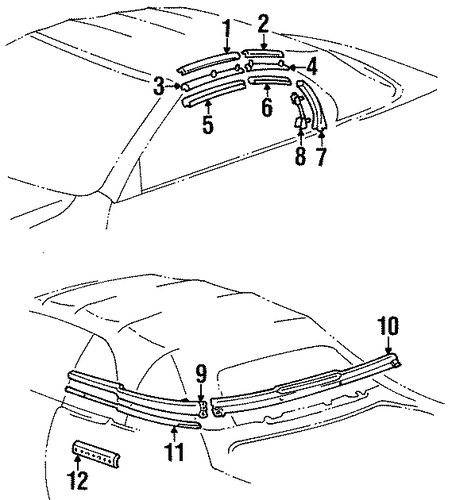 Celica EXTERIOR TRIM - CONVERTIBLE TOP