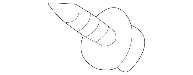 1636900725 Деталь WINDSHIELD PILLAR TRIM BOLT, RIGHT