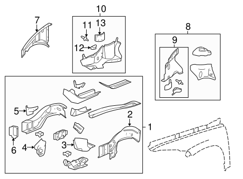 HHR STRUCTURAL COMPONENTS & RAILS