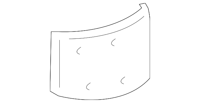 15144071 Деталь SPLASH SHIELD INSULATOR, RIGHT