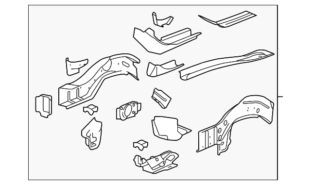 15283156 Деталь RAIL ASSY, RIGHT