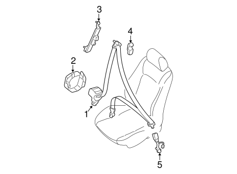 6 FRONT SEAT BELTS
