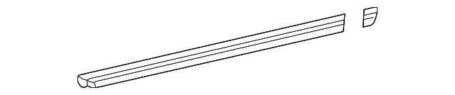 203-735-05-65 BELT MOLDING SEAL, LEFT