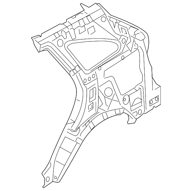 71601-3J200 Деталь INNER QTR PANEL, LEFT
