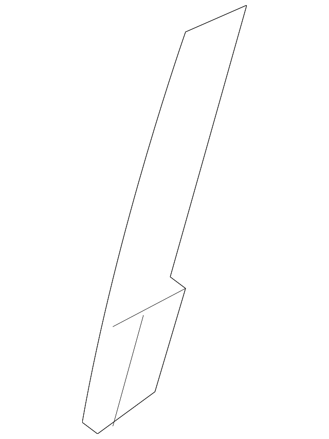 5735A436 SASH CHANNEL, RIGHT