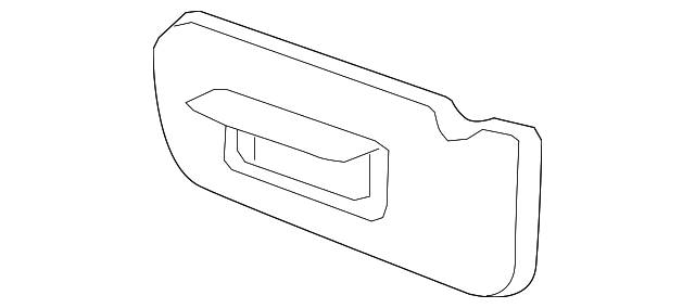 MN121093HB Деталь SUNVISOR, LEFT