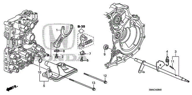 TRANSMISSION - AUTOMATIC/AT SHIFT FORK for 2010 Honda CIVIC SEDAN #1