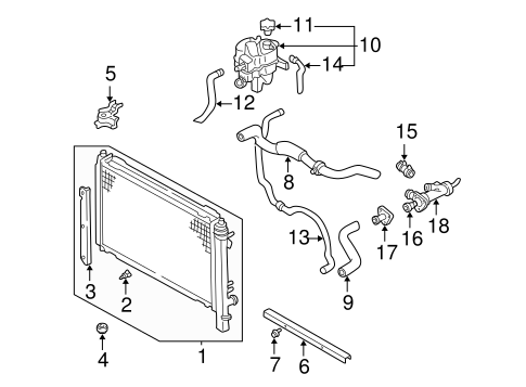 Tribute RADIATOR & COMPONENTS