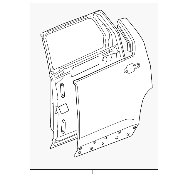 23491918 DOOR SHELL, RIGHT