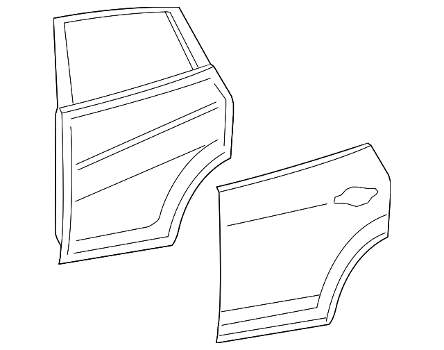 82100-4BA0A Деталь DOOR SHELL, RIGHT