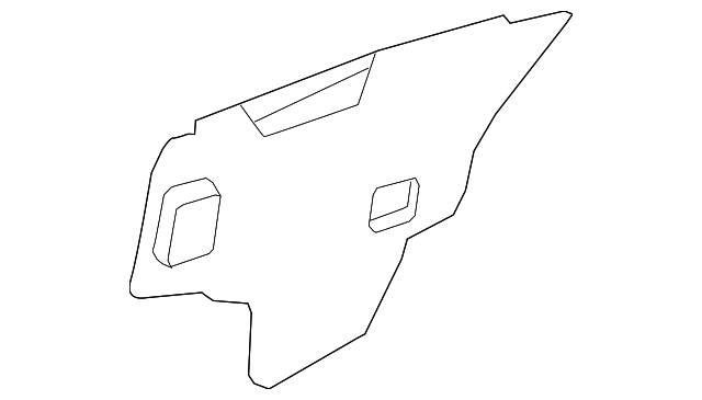 82861-4BA0A Деталь WATER SHIELD, LEFT