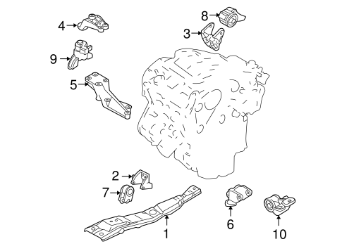 MPV ENGINE & TRANS MOUNTING