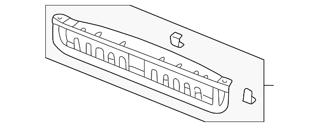 65752-S0X-305ZZ PLATE, RR. CROSSMEMBER (LOWER)