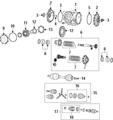 Corvette AXLE SHAFTS & JOINTS