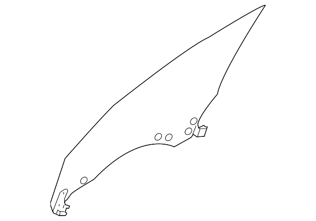61011SA010 Деталь DOOR GLASS, LEFT