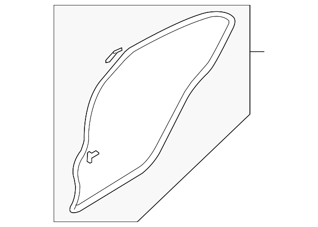 GK2A-72-760H Деталь SURROUND W'STRIP, RIGHT