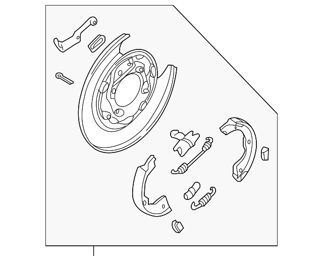58270-2W000 Деталь PARKING BRAKE, RIGHT