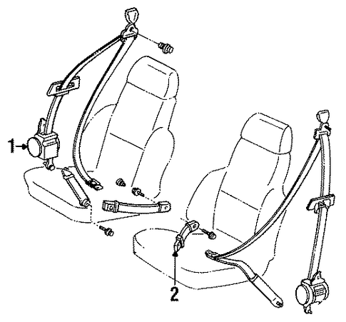 Corolla FRONT SEAT BELTS