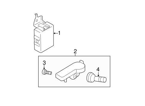 Impreza TIRE PRESSURE MONITOR COMPONENTS