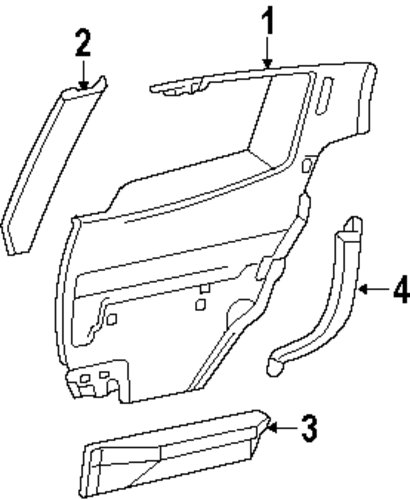 Riviera INTERIOR TRIM - QUARTER PANELS