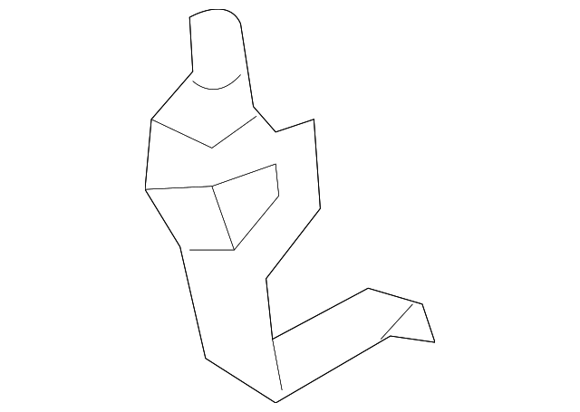 849383JA0A Деталь REAR PILLAR TRIM BRACKET, RIGHT