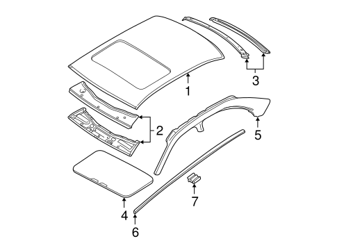 M5 EXTERIOR TRIM - ROOF