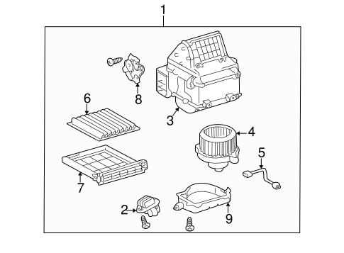 Prius BLOWER MOTOR & FAN 2