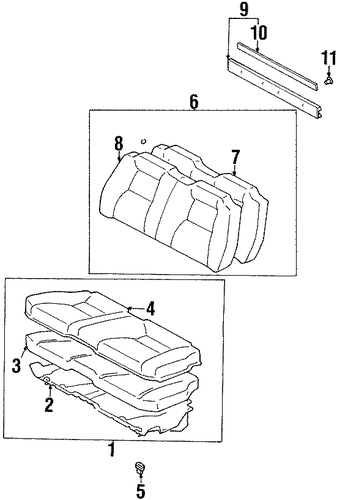 Celica REAR SEAT COMPONENTS 2