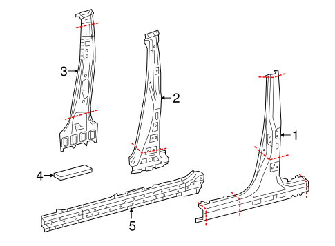 NX200t CENTER PILLAR & ROCKER