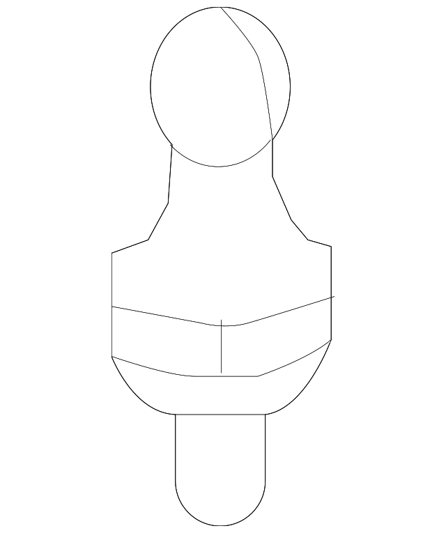 000-993-48-60 Деталь ENGINE COVER BALL STUD