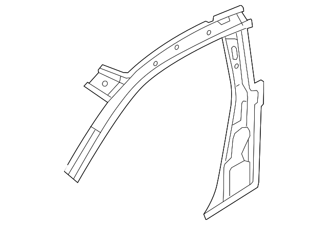 71401-2M000 Деталь UPPER PILLAR, LEFT