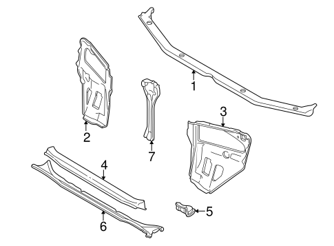 Impreza RADIATOR SUPPORT